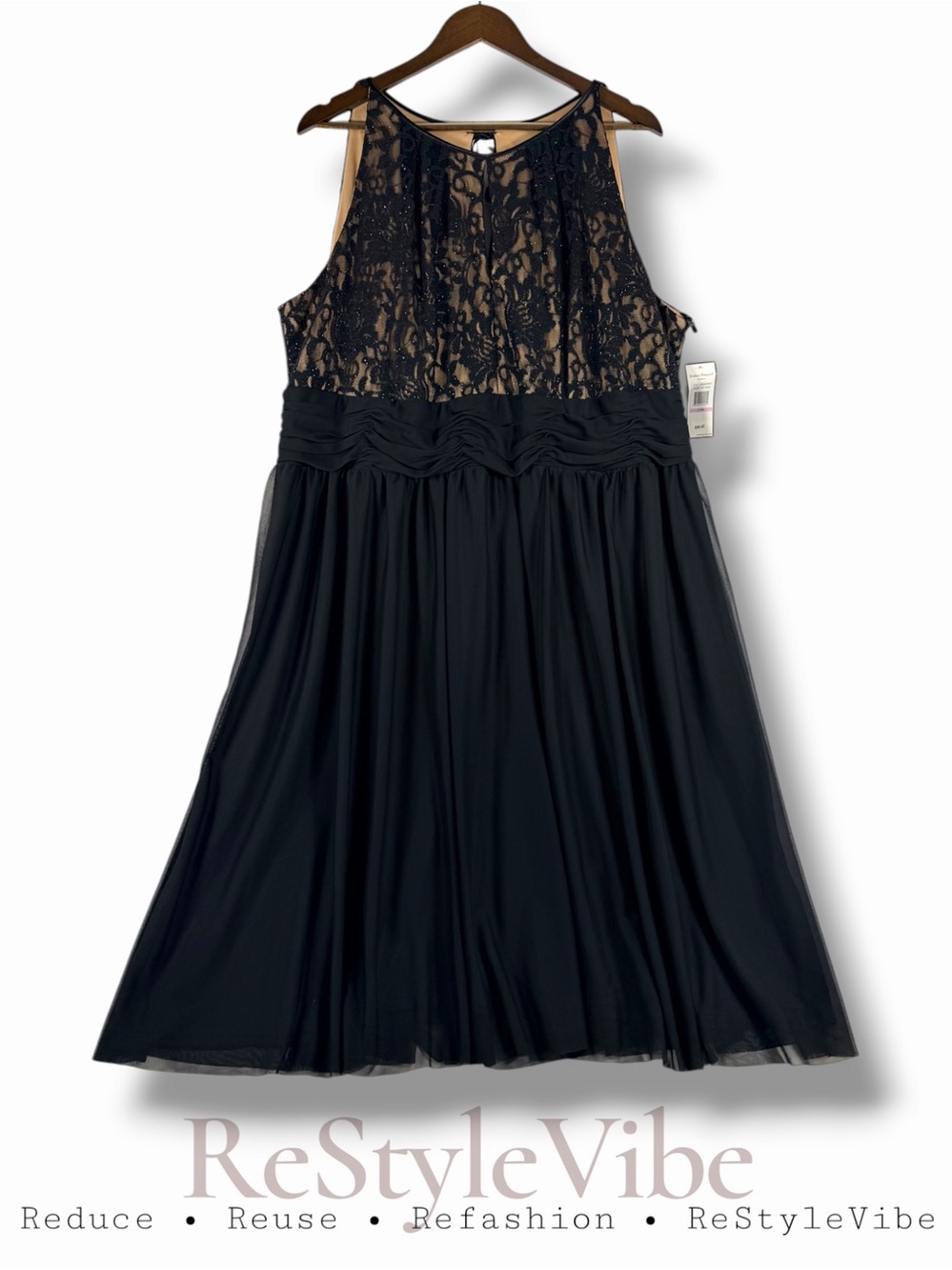 JESSICA HOWARD Women’s Size 22W Dress Formal Fancy Bling Lace Lined NWT Wedding